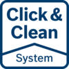 Click＆Clean系統 - 3個好處 清晰地檢視工作表面：令您的工作更快更準立即吸走有害粉塵：保護您的健康更少的粉塵：使用壽命的工具和配件